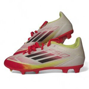 Adidas F50 League FG Junior Soccer Cleats White Red Blue Size 3 Youth New in Box